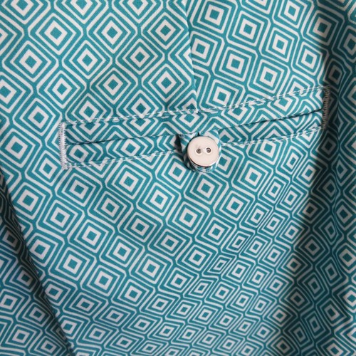 Pantaloncini da golf donna Lady Hagen verde bianco diamanti taglia 2 nuovi con etichette $55 - Foto 6 di 7