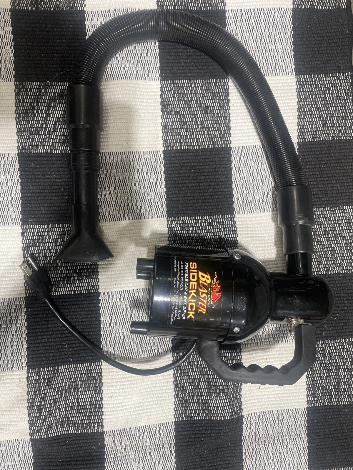 MetroVac Air Force Blaster Sidekick Car and Motorcycle Hand Held Dryer