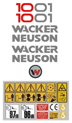 Decal Sticker Graphics set for WACKER NEUSON 1001 High Tip Dumper