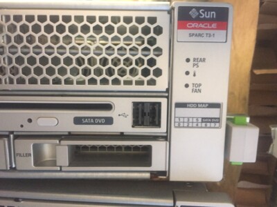 Sun Oracle T3-1 16-Core 1.65GHz With DVD No Memory No Drives