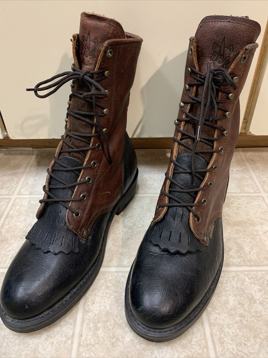Rhino Black /brown Men's Boots Size 10 1/2 Item # 88C81 | eBay