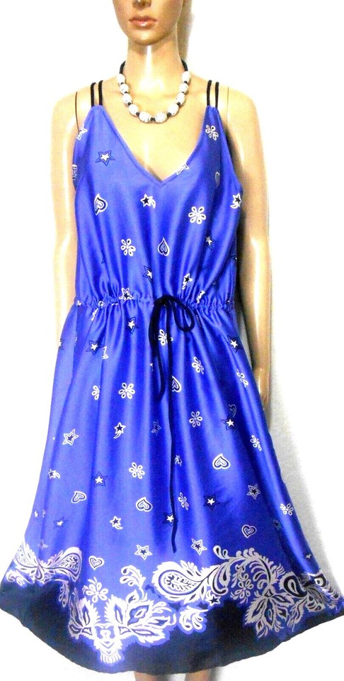 Elogy  midi sun dress , vivid colour and pattern, sz. 12/M  RP$150.00