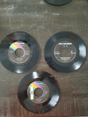 Lot Of 3 Elton John Vintage Vinyl 45 RPM Albums / Records ''Goodbye Yellow Brick