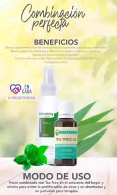 L eudine Leudine Refreshing Splash/Tea Tree Oil  use it on your mask
