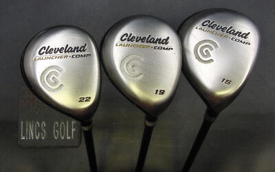 3er Set Cleveland Launcher Comp 15°+19°+22° Hölzer Stiff Graphit Schäfte