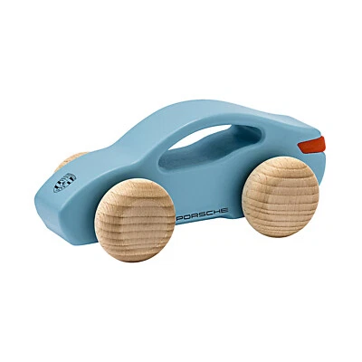 Original Porsche Lifestyle "Kinder Holzauto – Taycan" Frozen blue, Holzspielzeug - Bild 1 von 2