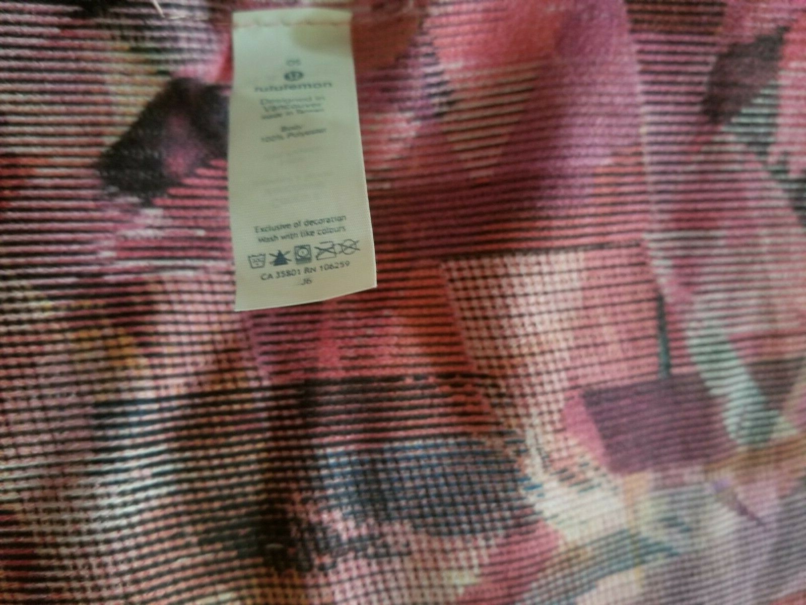 LULULEMON Rectangular Multi-Color Pink Shawl Wrap… - image 5