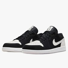 Nike Men's Air Jordan 1 Elevate Low Black White Basketball Shoes Sneakers, 9