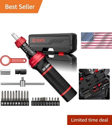Torque Screwdriver 10-60 In.Lb, Inch Pound Torque Screwdriver Set with 1/4'' Bit