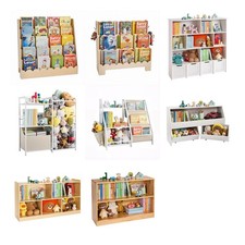 Uimoso Multi-Tier Toy Storage Cabinet with Adjustable Sections for Home & School