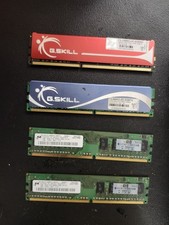 G.SKILL Micron HP DDR3 DDR2 DIMM RAM 4x 2GB Modules PC3-12800 PC2-6400