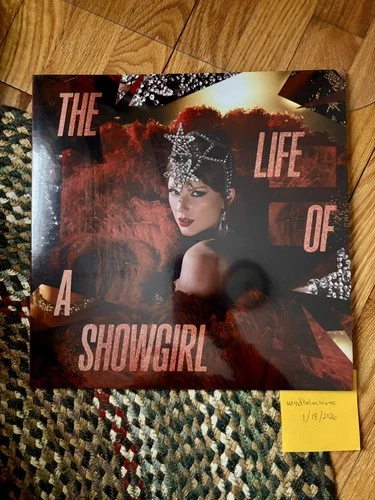 Taylor Swift - "Life of a Showgirl" [SEALED] Red lipstick & lace vinyl