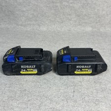 2 Kobalt Ultimate Output 24 Volt Lithium 4Ah Batteries For Parts or Repair
