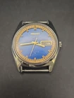 Vintage Seiko Watch Fancy Dial 17 Jewels Day/Date 6309-8260 Automatic Stainless