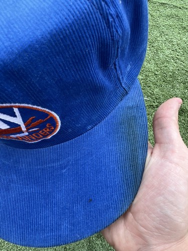 Vintage United Hatters Cap & Millinery New York Islanders Corduroy Snapback Hat - Picture 2 of 9