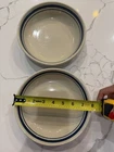 Friendship Pottery Roseville Ohio Ceramic Bowls 8" Set of 2 Oven Safe