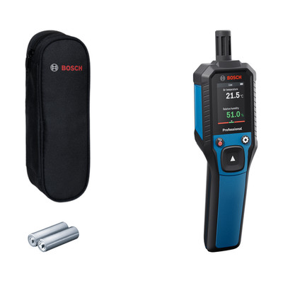 Bosch GDH 1-17 Holzfeuchtigkeitsmesser Thermo Hygrometer mit Farb-LCD-Display