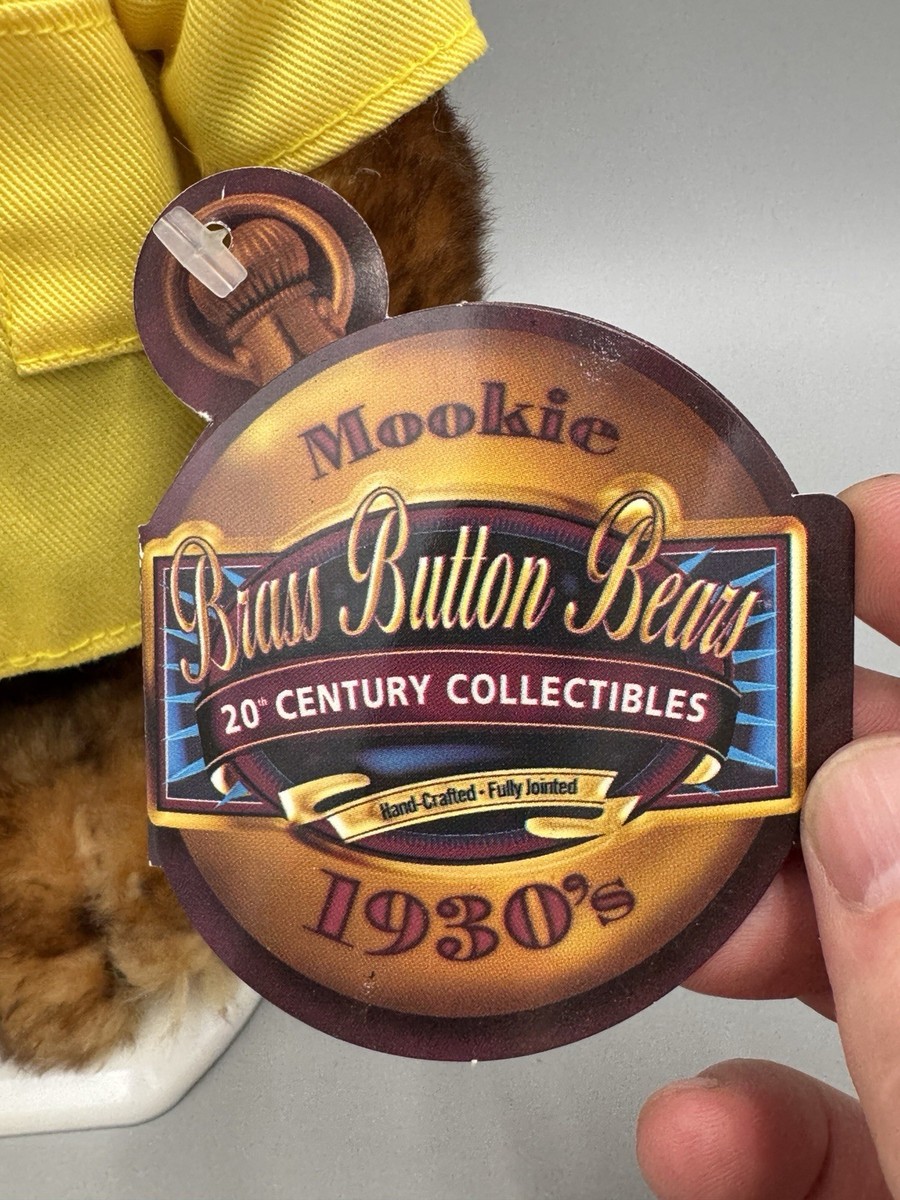 【1930's Mookie 】ぬいぐるみBrass Button Bears Brass Button Bears MOOKIE 1930s 20th Century Collectibles