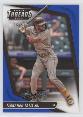 2022 Panini Chronicles Threads Blue 16/50 Fernando Tatis Jr #19 s5j