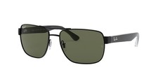 Ray-Ban RB3530 Polished Black / G-15 Green Polarized - RB3530 002/9A 58-17 NEW