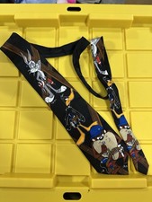 Looney Tunes Men's Novelty Tie Daffy Duck Bugs Bunny Tasmanian Devil B12
