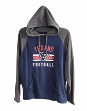 Houston Texans NFL Team Apparel Pullover Hoodie Sweatshirt Navy Blue Men  s L