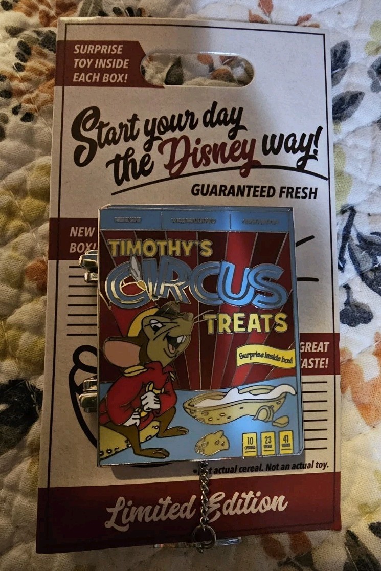 Disney Parks Cereal Box Dumbo Timothy’s Circus Treats Pin LE 4000 Brand New