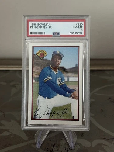 1989 Bowman Ken Griffey Jr #220 PSA 8 NM-MT HOF RC ROOKIE