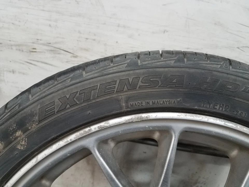 2006 Audi S4 B7 18” Alloy Wheel / Tire Set - * #2021 KK1 - Image 3 of 4