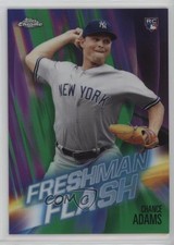 2019 Topps Chrome Freshman Flash Green Refractor 55/99 Chance Adams #3 s7f