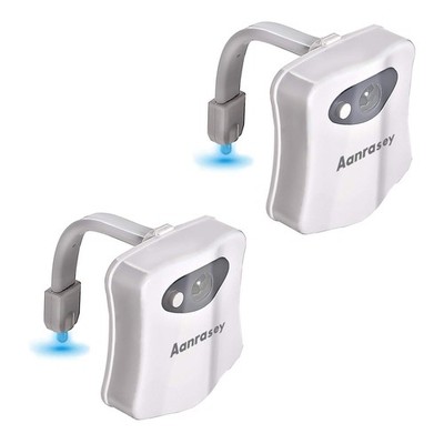 Aanrasey Toilet Night Light, Bowl Motion Sensor Standard, White 
