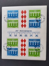 Briefmarken Aus Nachlass Monaco 1984 Europa Cept Block 26 gestempelt
