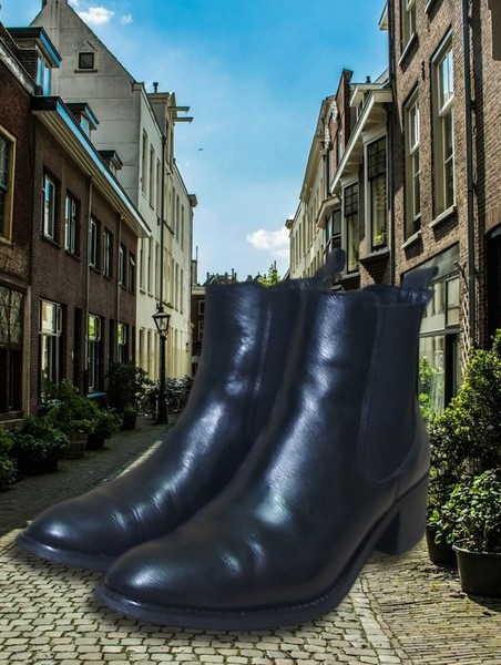 Women Baldinini Boots Black Leather 38 #5G6H
