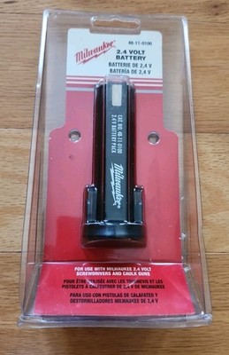 Milwaukee 2.4 Volt Ni-Cd Battery 48-11-0100 Caulk Gun Screwdriver - Sealed