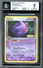 Pokemon TCG EX Legend Maker #5 Gengar Reverse Holo Rare BGS 9 MINT .5 Away