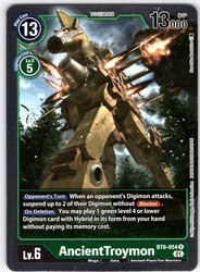 AncientTroymon BT6-054 Rare Double Diamond Digimon