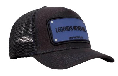 JOHN HATTER & CO Legends Never Die Rubber Patch Trucker Cap Hat R-1171-U00 NEW