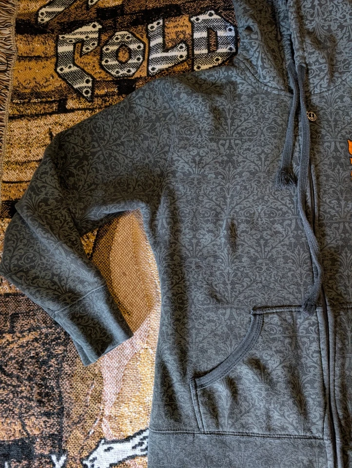 Jaqueta com capuz Y2k Grungue Danica Patrick M Chase autêntica zíper completo AOP - Imagem 4 de 4