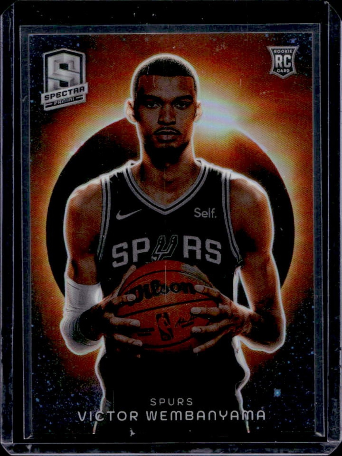 2023-24 Spectra Victor Wembanyama Solar Eclipse SSP Prizm Rookie RC #16 Spurs