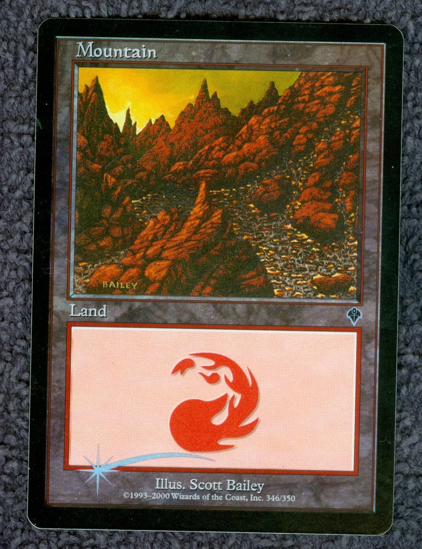 INVASION MOUNTAIN (346) FOIL Magic the Gathering Unplayed Near Mint