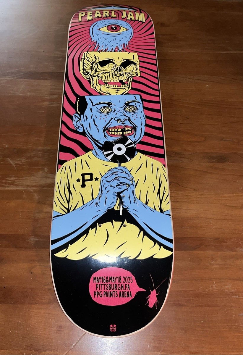 Pearl Jam Skateboard Deck Pittsburgh 5/16 5/18 2025 Gianluca