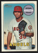 2018 Topps Heritage  #676 - Keynan Middleton - Los Angeles Angels  18-1404