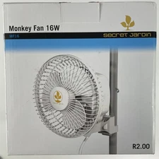 Secret Jardin Monkey Pole Fan 16W Fits 0.63"-0.83" Grow Tent Poles MF16 R2.00