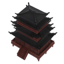 Chinese Ancient Building Model Pavilion Aquarium Decorative Statues