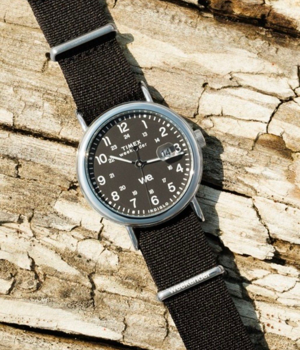 Timex Weekender 37mm Quartz Black Dial NATO Strap TW2W85700VK Indiglo Date image 9
