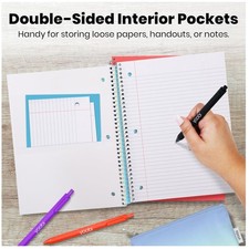 6-Pack College Ruled Notebooks - Perforated Sheets