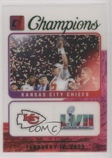 2023 Panini Clearly Donruss Champions Green 37/49 Patrick Mahomes II #1 1o2