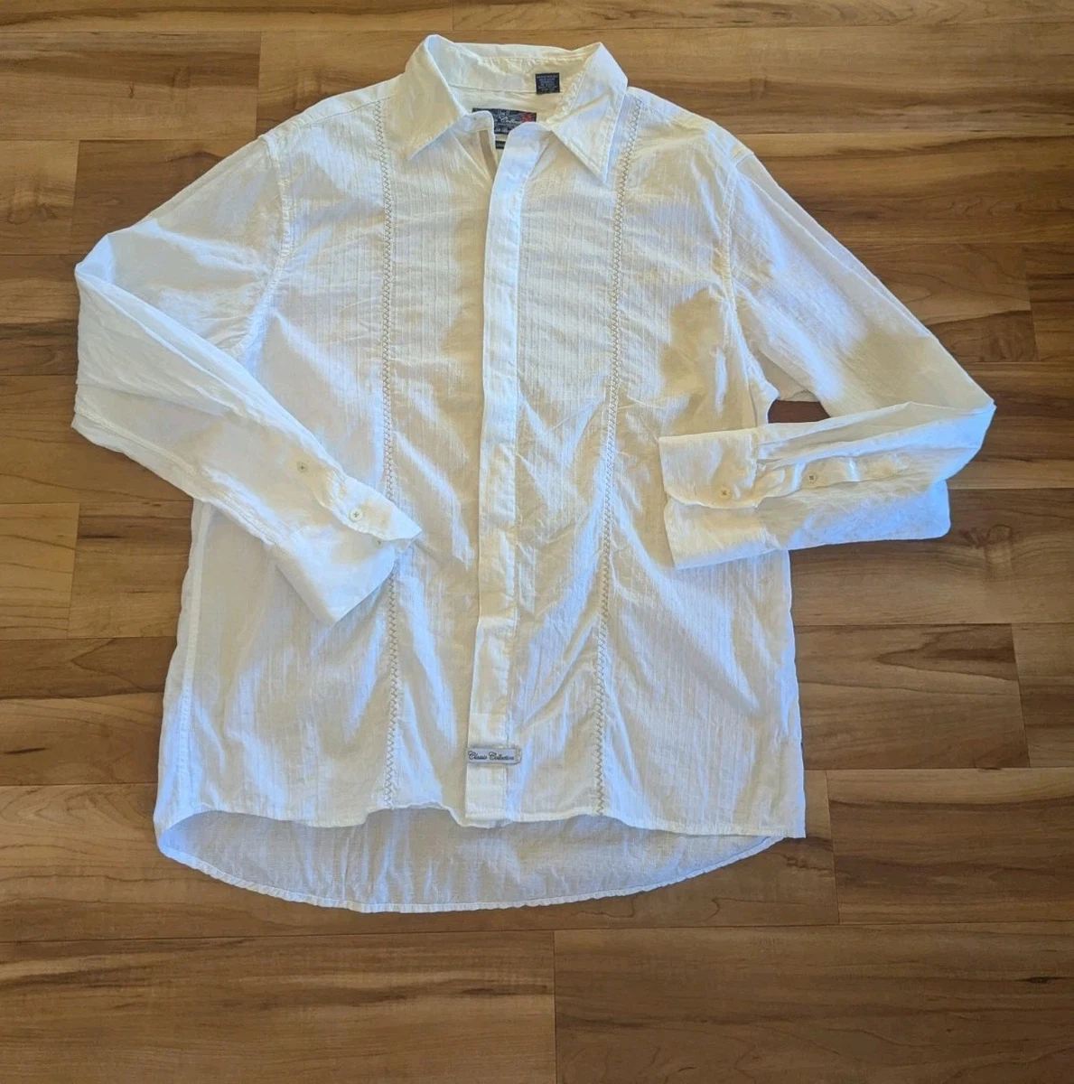 english laundry white dress shirt English Laundry White Long Sleeve Dress Shirts for Men for sale
