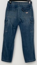 MINT True Religion 28 x 30 WOMENS CARGO STRAIGHT BLUE JEANS