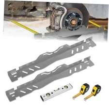 2-Pack Wheel Alignment Tool with Tape Measures and spirit level，Heavy Duty Toe 